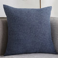 Plain Cotton Linen Sofa Cushion Thickened Square Pillow