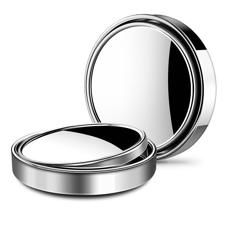 Rearview Mirror Car Small Round Mirror 360 Degree Adjustable Blind Spot Mirror Mirror Auxiliary Mirror Large Field Of View Small Round Mirror