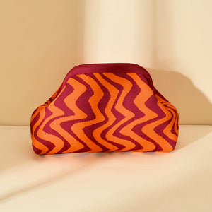 Wavy Orange Red