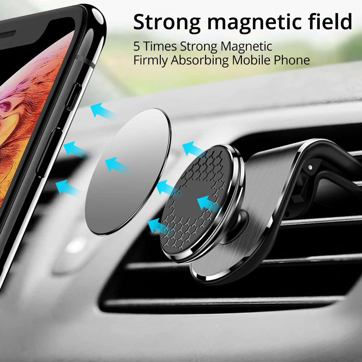 Magnetic Car Phone Holder Air Vent Magnet Mount Smartphone Phone Holder Car Rotation Bracket
