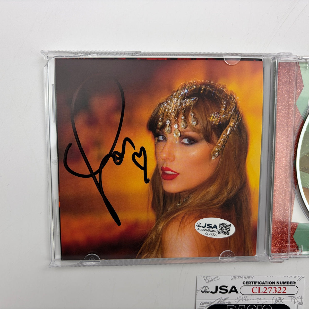 Autographed/Signed Taylor Swift The Life of a Showgirl CD Disk Album JSA COA