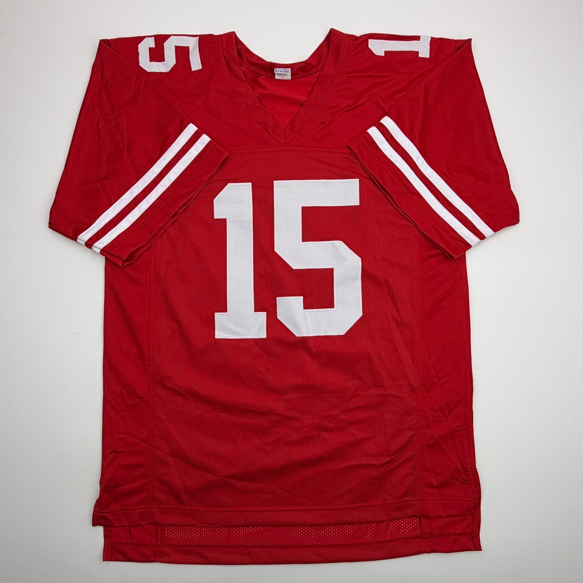 Autographed/Signed Pierre Garcon San Francisco Red Football Jersey Beckett BAS COA