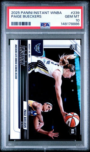 Graded 2025 Panini Instant Paige Bueckers #239 Rookie RC Basketball Card PSA 10 Gem Mint