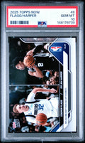 Graded 2025 Topps Now Cooper Flagg/Dylan Harper #8 Rookie RC Basketball Card PSA 10 Gem Mint