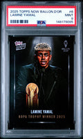 Graded 2025 Topps Now Ballon d'Or Lamine Yamal #6 Soccer Card PSA 9 Mint
