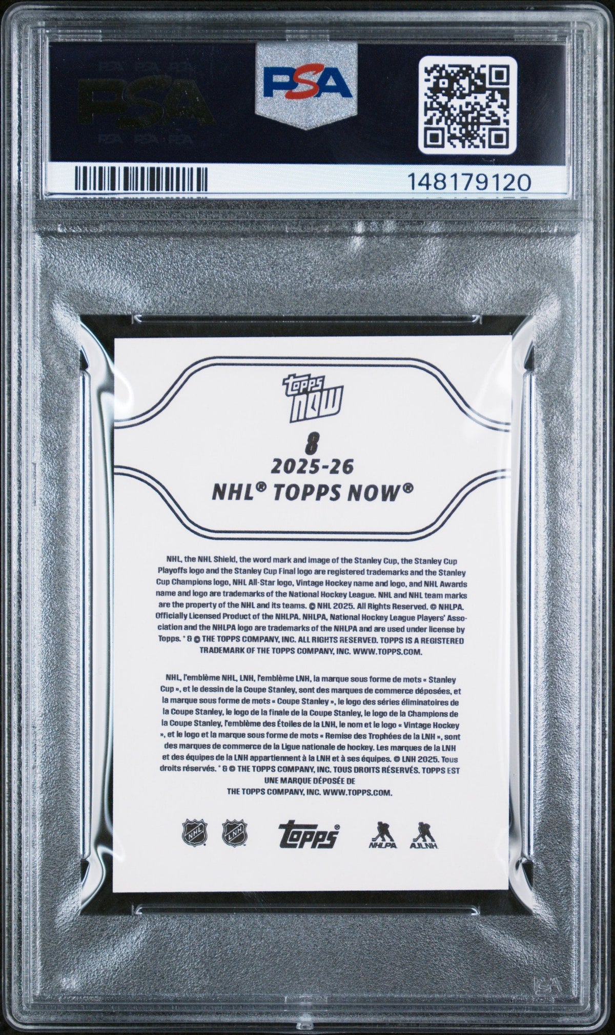 Graded 2025 Topps Now Matthew Schaefer #8 Rookie RC Hockey Card PSA 10 Gem Mint