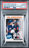 Graded 2025 Topps Now Matthew Schaefer #SM8 Signature Moments Rookie RC Hockey Card PSA 10 Gem Mint