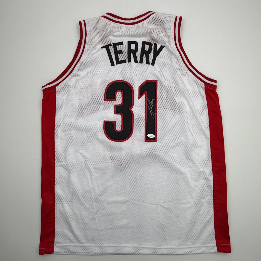 Autographed/Signed Jason Terry Arizona White College Basketball Jersey JSA COA