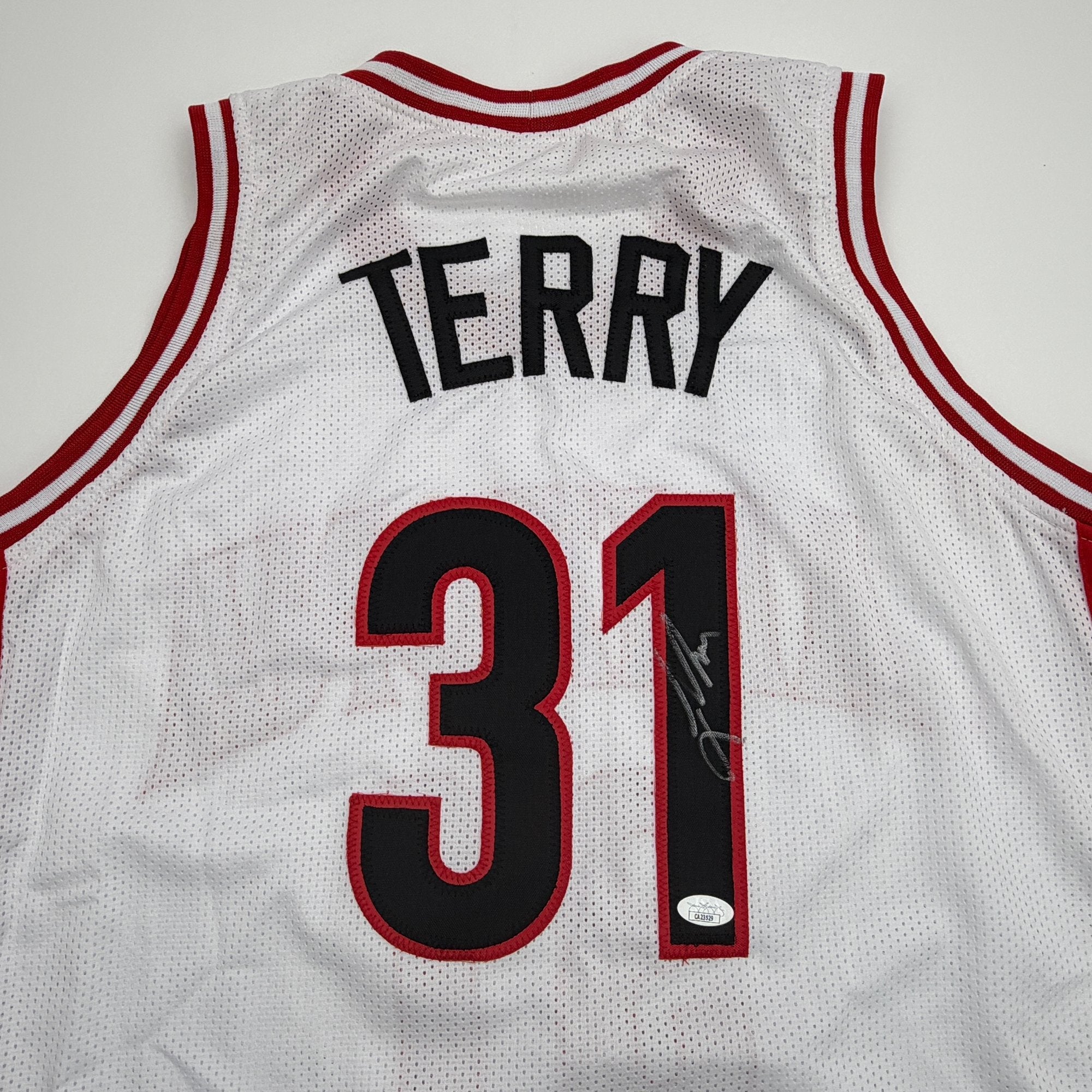 Autographed/Signed Jason Terry Arizona White College Basketball Jersey JSA COA