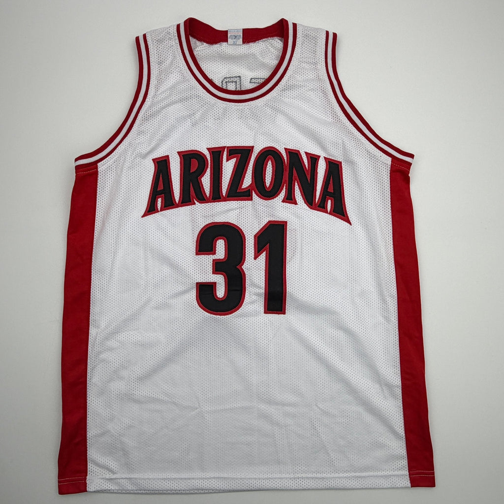 Autographed/Signed Jason Terry Arizona White College Basketball Jersey JSA COA