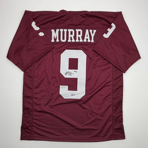 Autographed/Signed Kenneth Murray Jr. Oklahoma Maroon College Football Jersey Beckett BAS COA