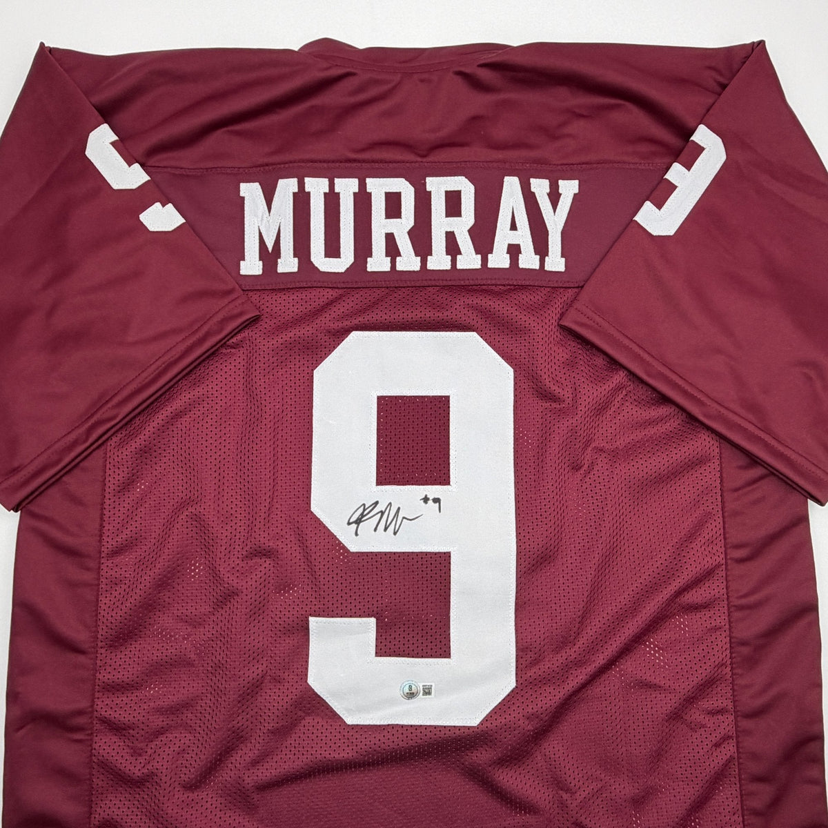 Autographed/Signed Kenneth Murray Jr. Oklahoma Maroon College Football Jersey Beckett BAS COA