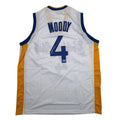 Autographed/Signed Moses Moody Golden State White Basketball Jersey Beckett BAS COA