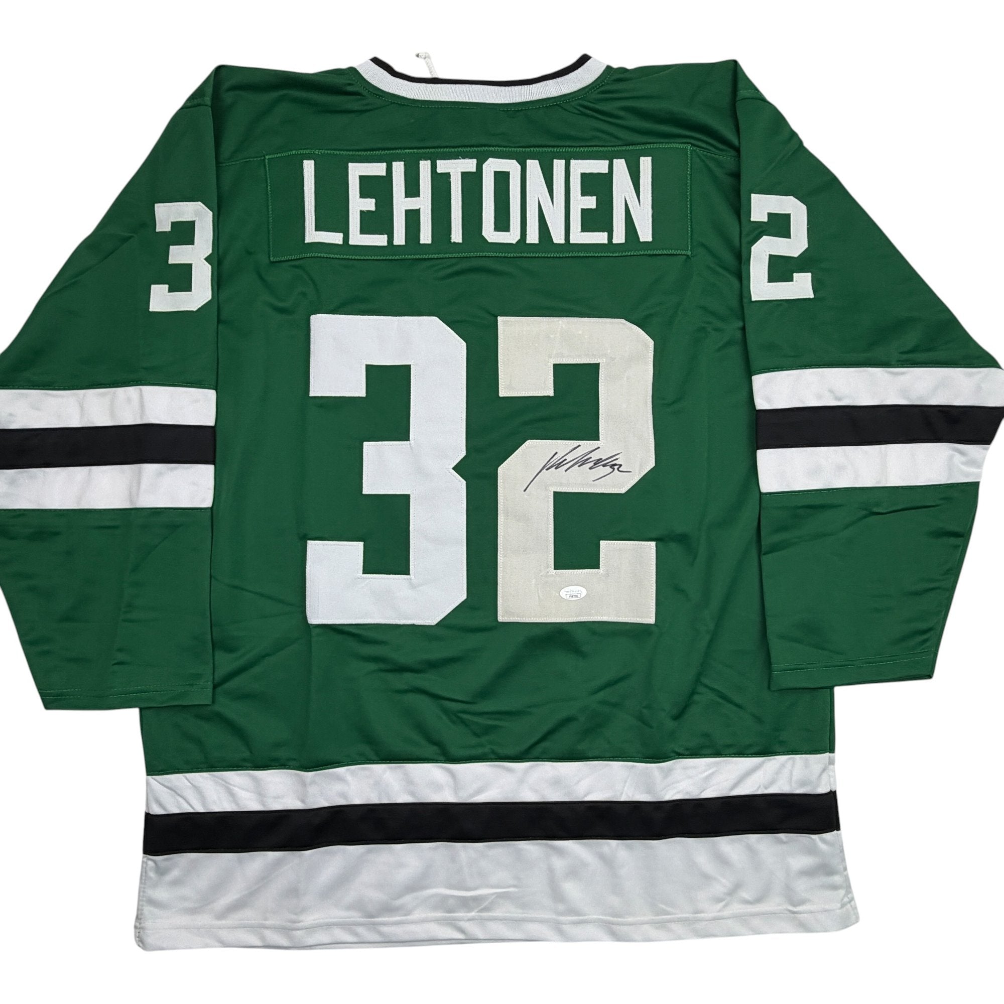 Autographed/Signed Kari Lehtonen Dallas Green Hockey Jersey JSA COA