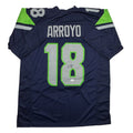 Autographed/Signed Elijah Arroyo Seattle Navy Blue Football Jersey JSA COA