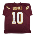 Autographed/Signed Derrick Brooks Florida State FSU Maroon College Football Jersey Beckett BAS COA