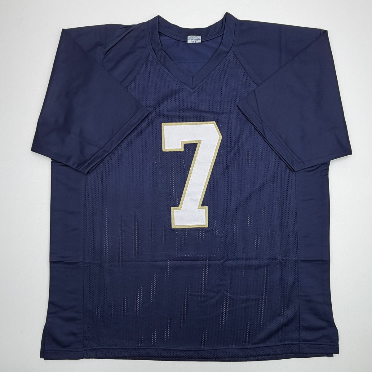 Autographed/Signed John Huarte HT 64 Notre Dame Blue College Football Jersey JSA COA