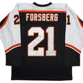 Autographed/Signed Peter Forsberg Philadelphia Black Hockey Jersey JSA COA
