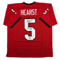 Autographed/Signed Garrison Hearst 3232 Yards Georgia Red College Football Jersey Beckett BAS COA