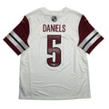Autographed/Signed Jayden Daniels Washington Commanders White Authentic Football Jersey Fanatics COA