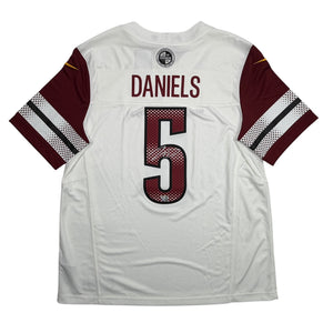 Autographed/Signed Jayden Daniels Washington Commanders White Authentic Football Jersey Fanatics COA