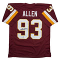 Autographed/Signed Jonathan Allen Washington Maroon Football Jersey JSA COA