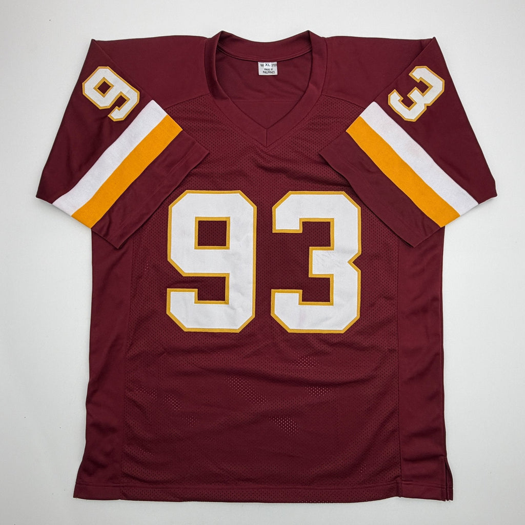 Autographed/Signed Jonathan Allen Washington Maroon Football Jersey JSA COA