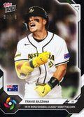 2026 Topps Now World Baseball Classic Travis Bazzana #WB1 Black Foil /10 Home Run in World Baseball Classic Debut Fuels Win Team Australia Rookie RC Baseball Card