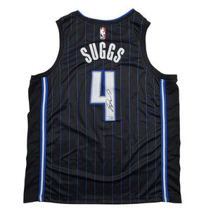 Autographed/Signed Jalen Suggs Orlando Magic Black Authentic Basketball Jersey Fanatics COA