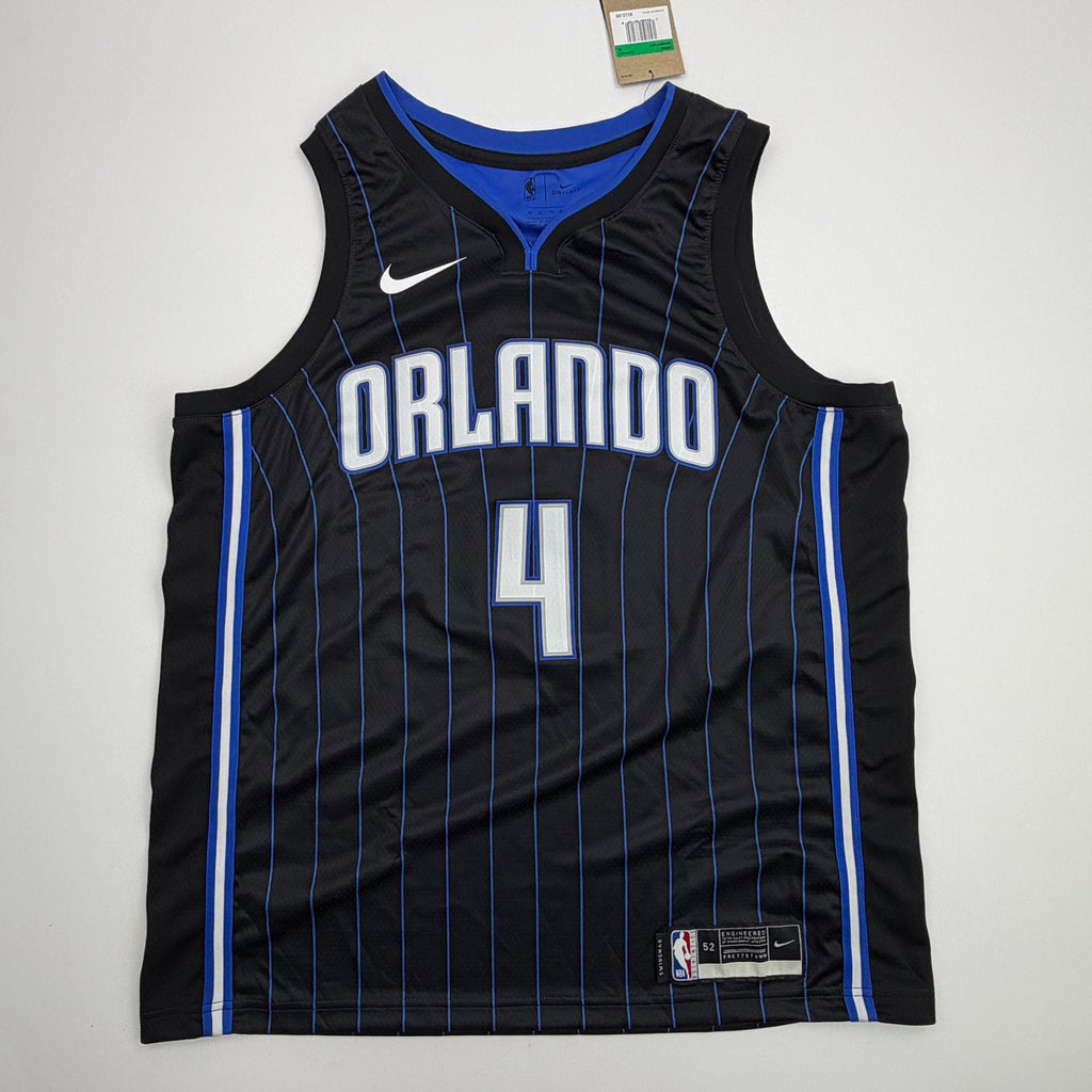 Autographed/Signed Jalen Suggs Orlando Magic Black Authentic Basketball Jersey Fanatics COA