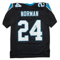 Autographed/Signed Josh Norman Carolina Black Football Jersey JSA COA
