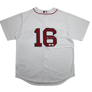 Autographed/Signed Jarren Duran Boston Red Sox White Authentic Baseball Jersey Fanatics & MLB COA