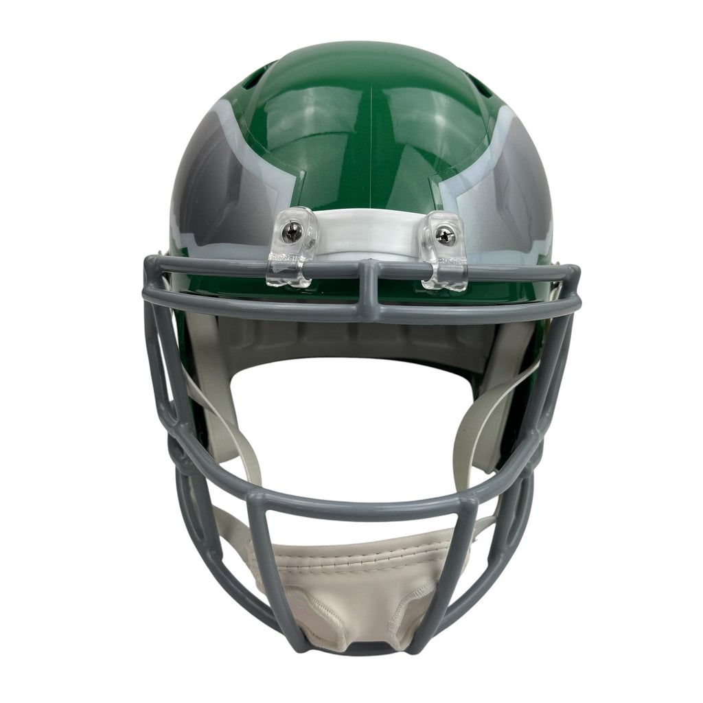 Autographed/Signed Jason Kelce Philadelphia Eagles Kelly Green Full Size Replica Football Helmet PSA/DNA COA