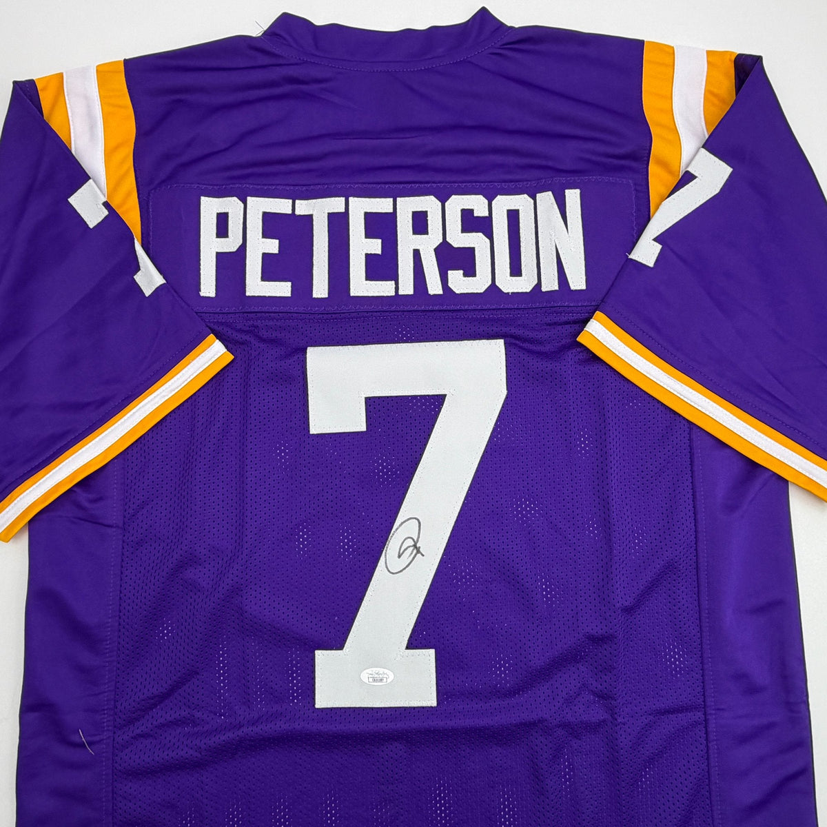 Autographed/Signed Patrick Peterson LSU Purple College Football Jersey JSA COA