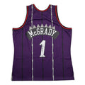Autographed/Signed Tracy McGrady Toronto Raptors Purple Mitchell & Ness Authentic Basketball Jersey Fanatics COA