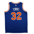 Autographed/Signed Karl-Anthony Towns New York Knicks Blue Authentic Basketball Jersey Fanatics COA