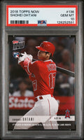 Graded 2018 Topps Now Shohei Ohtani #136 4+ HRs & 25+ Ks In The Same Month Rookie RC Baseball Card PSA 10 Gem Mint