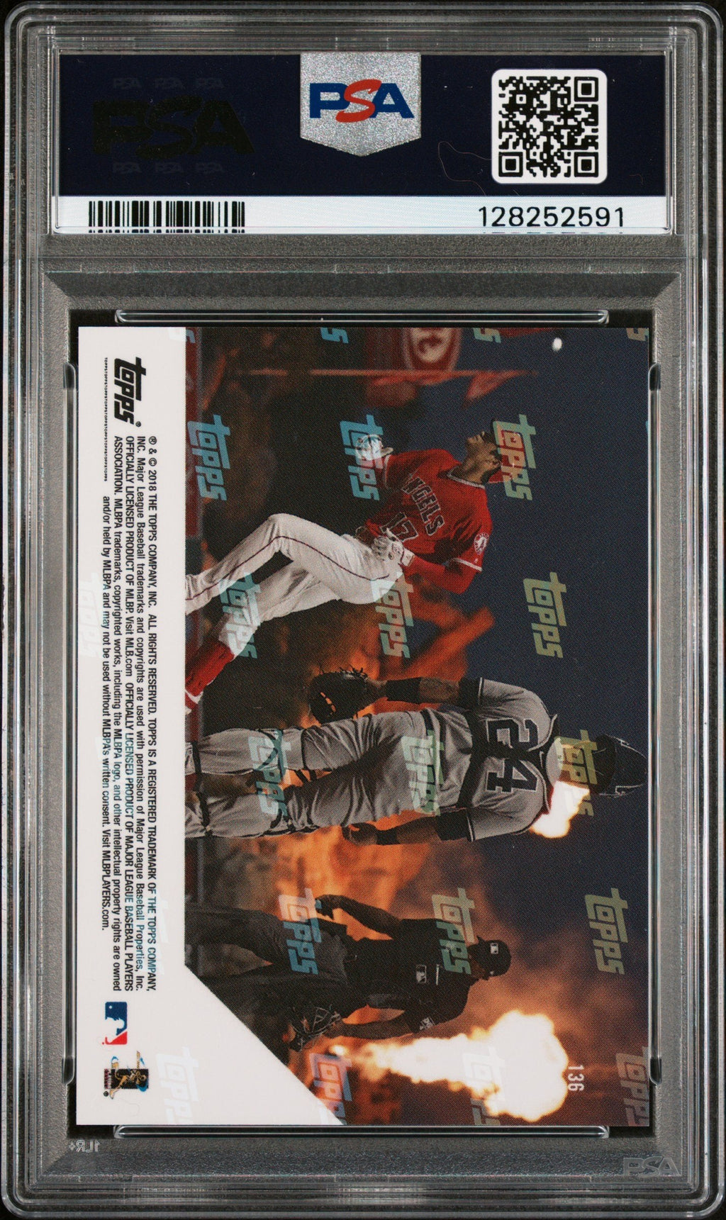 Graded 2018 Topps Now Shohei Ohtani #136 4+ HRs & 25+ Ks In The Same Month Rookie RC Baseball Card PSA 10 Gem Mint