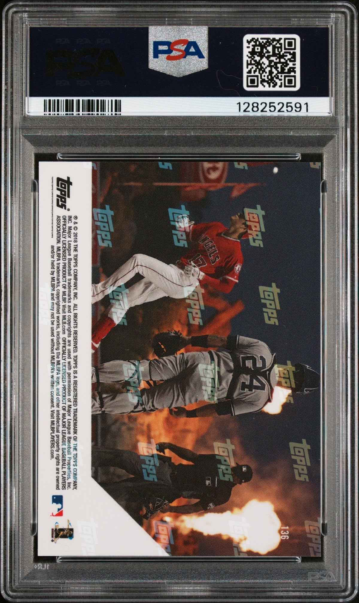 Graded 2018 Topps Now Shohei Ohtani #136 4+ HRs & 25+ Ks In The Same Month Rookie RC Baseball Card PSA 10 Gem Mint