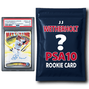 JJ Wetherholt PSA 10 Graded Rookie Baseball Card Mystery Pack