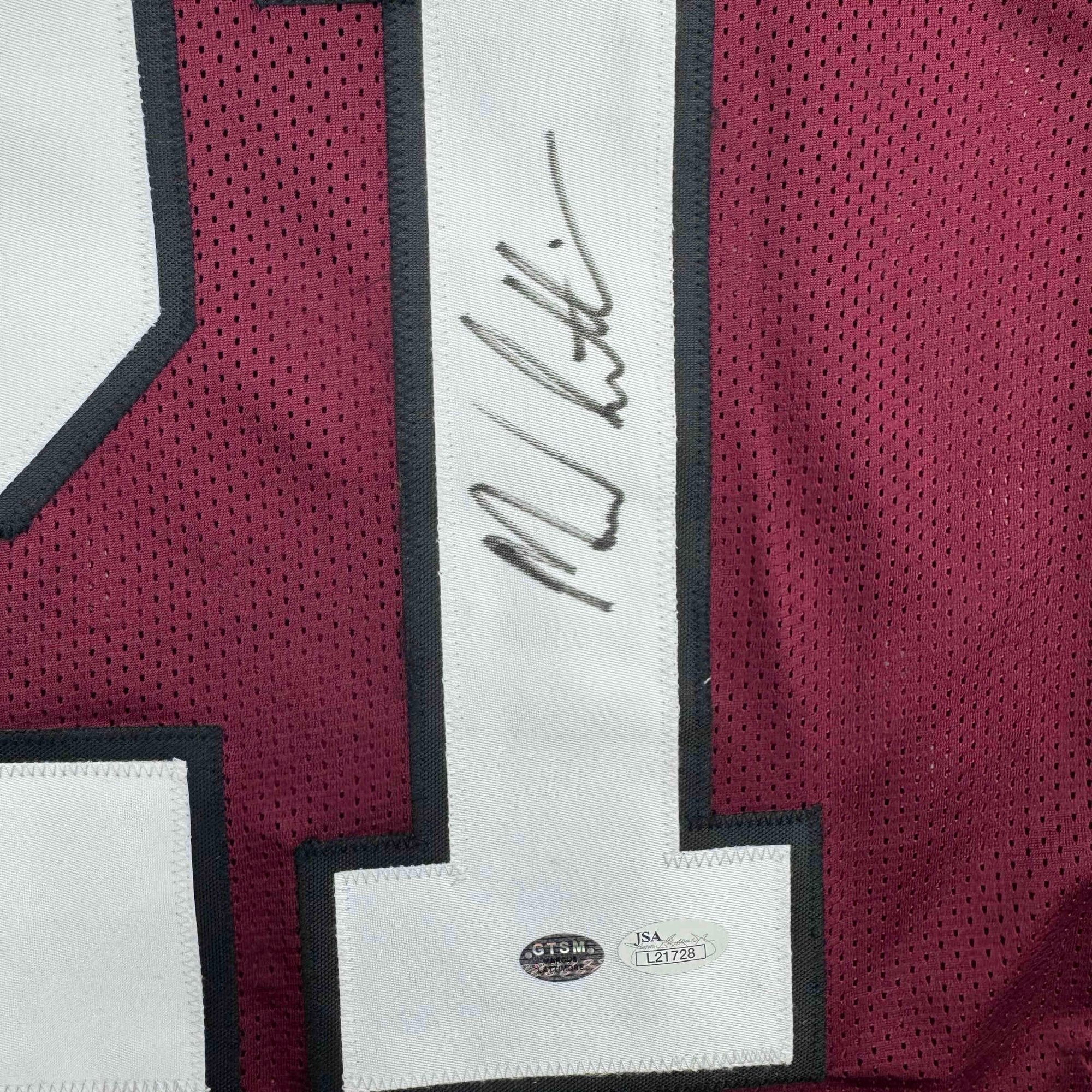Autographed/Signed Marcus Lattimore South Carolina Maroon College Football Jersey JSA COA