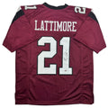 Autographed/Signed Marcus Lattimore South Carolina Maroon College Football Jersey JSA COA