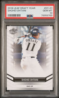 Graded 2018 Leaf Draft Year Shohei Ohtani #DY-01 Draft Stars Rookie RC Baseball Card PSA 10 Gem Mint