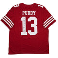 Autographed/Signed Brock Purdy San Francisco 49ers Red Authentic Football Jersey Fanatics COA