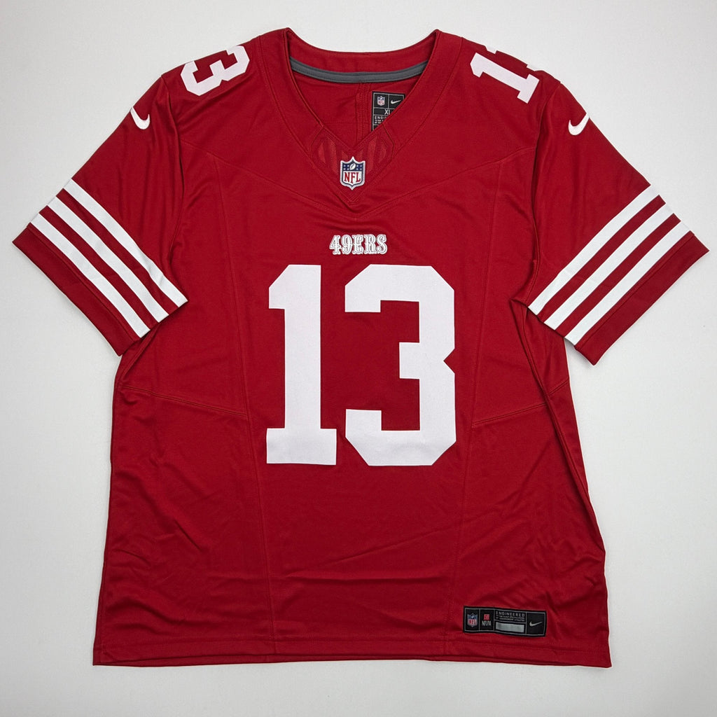 Autographed/Signed Brock Purdy San Francisco 49ers Red Authentic Football Jersey Fanatics COA