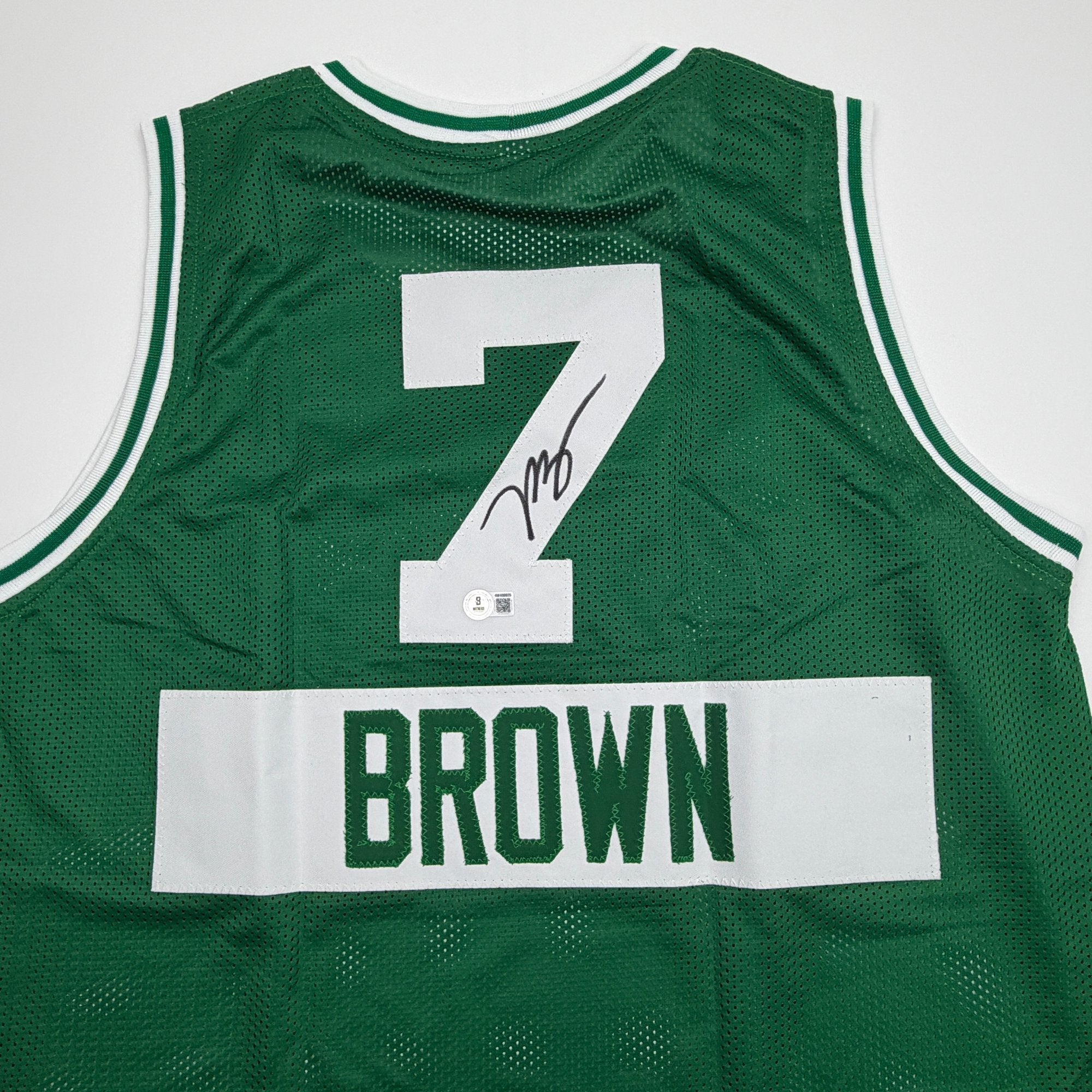 Autographed/Signed Jaylen Brown Boston Green City Edition Basketball Jersey Beckett BAS COA