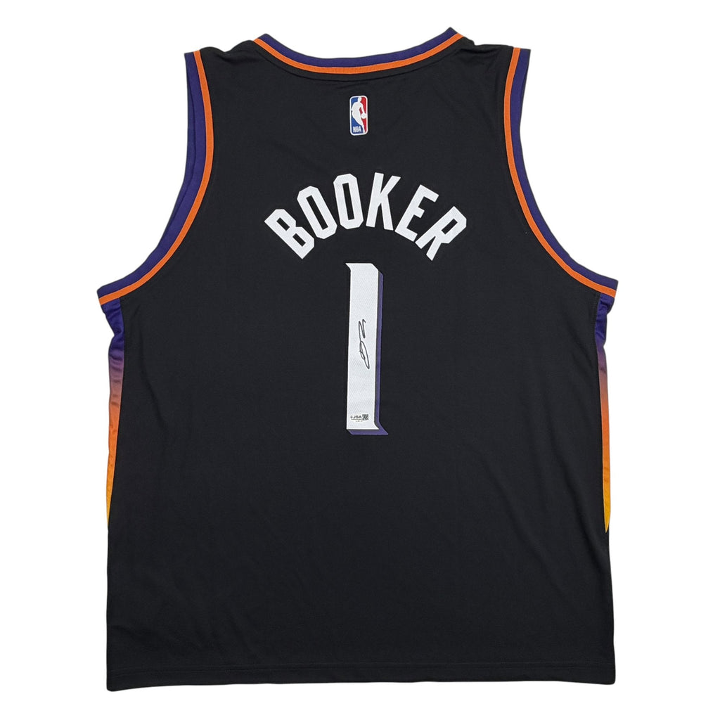 Autographed/Signed Devin Booker Phoenix Suns Black Authentic Basketball Jersey JSA COA