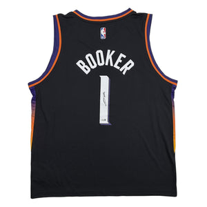 Autographed/Signed Devin Booker Phoenix Suns Black Authentic Basketball Jersey JSA COA