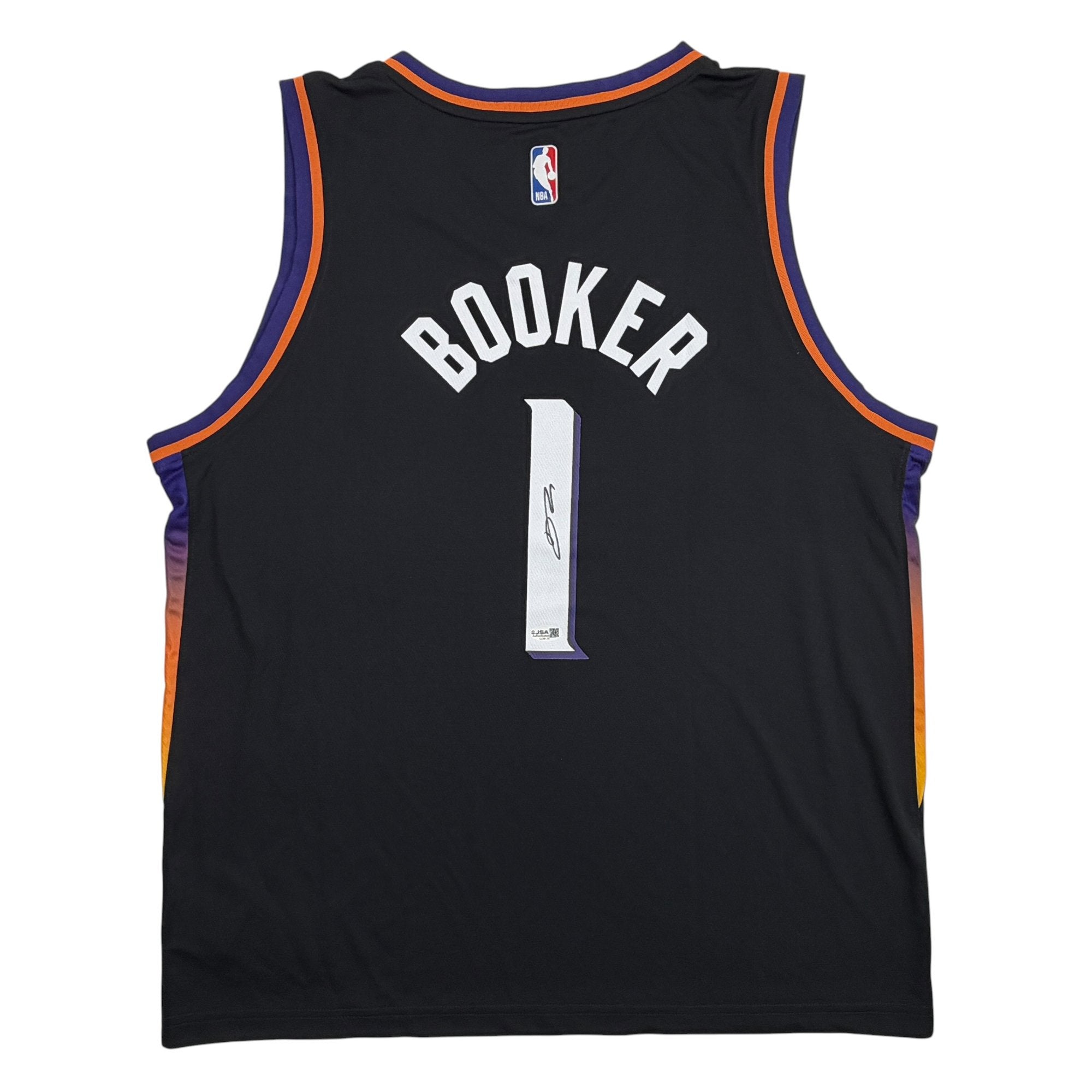 Autographed/Signed Devin Booker Phoenix Suns Black Authentic Basketball Jersey JSA COA