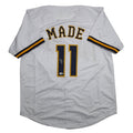 Autographed/Signed Jesus Made Milwaukee White Baseball Jersey JSA COA